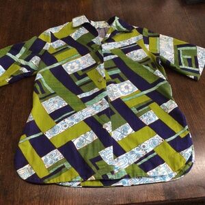 Vintage Jean Marie womens  button-down blouse. Size S/M